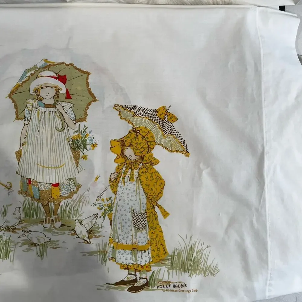 NEW Springmaid Holly Hobby Vintage 70s Double Sided Standard Pillowcase MINT - Picture 8 of 16